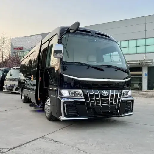 Toyota Coaster Bus available from Hadir Rental Car Kuwait